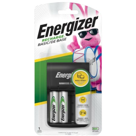 Energizer Energizer Recharge Basic Charger for NiMH Rechargeable AA and AAA Batteries - 4 - AA, AAA CHVCWB-2